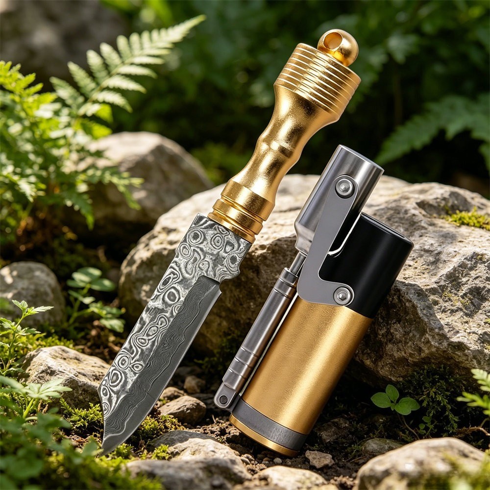 Foldable Pocket Knife for Men, Survival Knife, Hiking Cutting Tool, Camping Tool