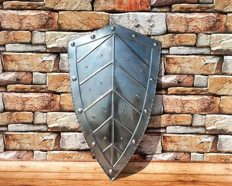28″ Medieval Pointed Leaf Shield An Authentic Warrior Armor Gift For Christmas