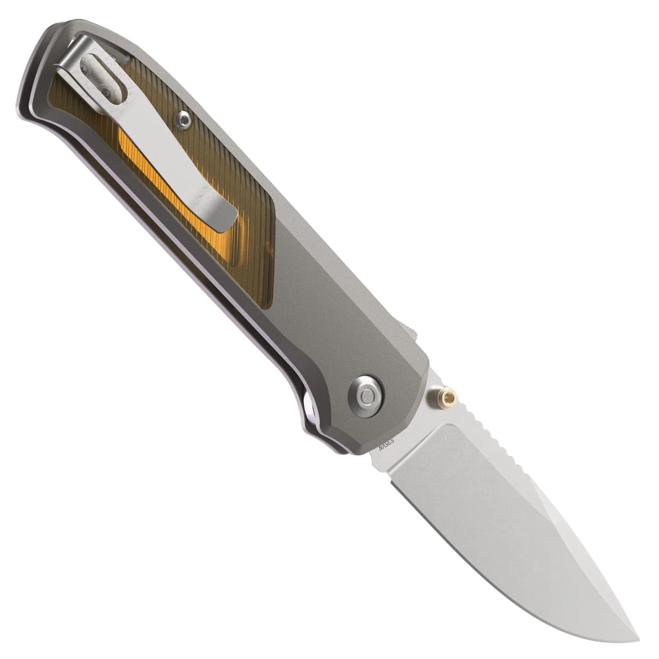 Flytanium Arcade Shark Lock CPM-S35VN Gray Aluminum/Ultem Handles FLY1311