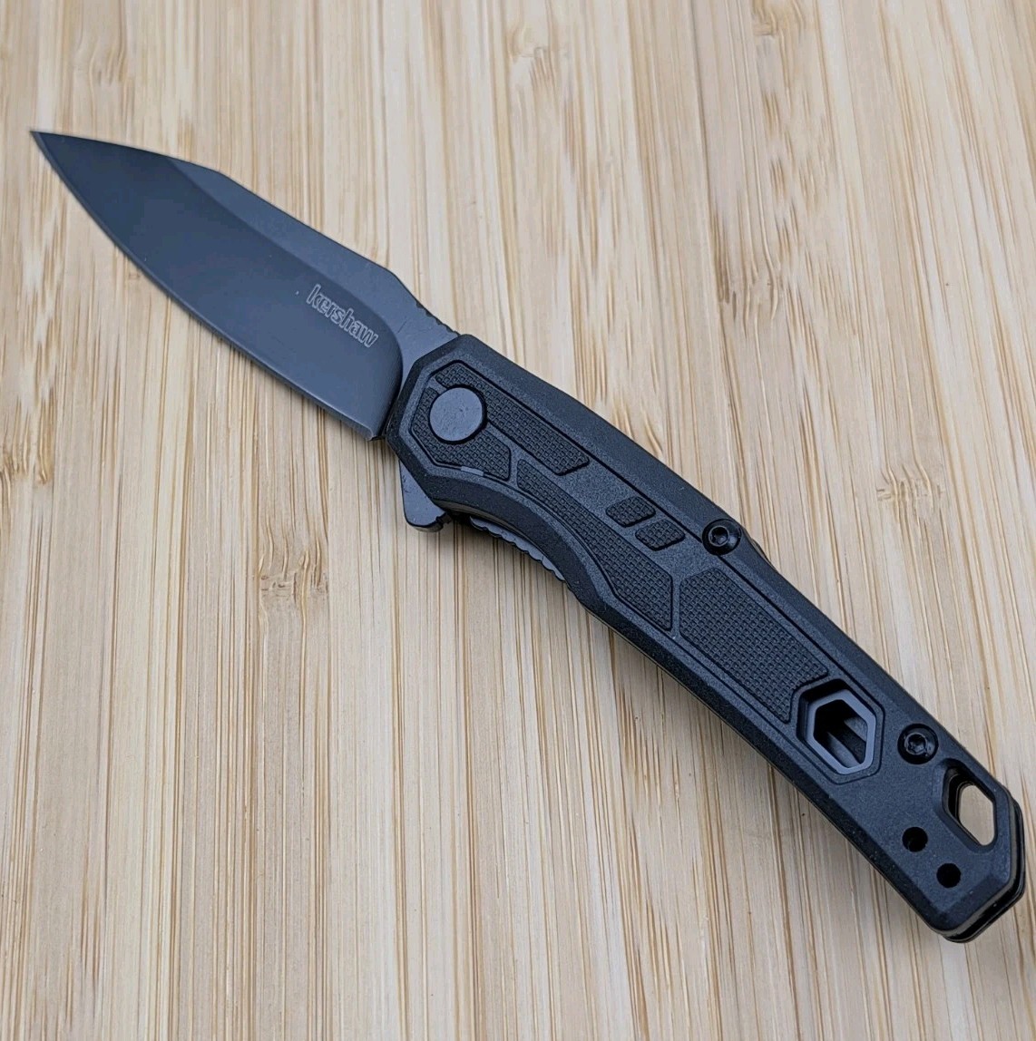 Kershaw APPA Pocket Knife Speedsafe Opening 2.75-in Black Blade, 6.5-in Overall