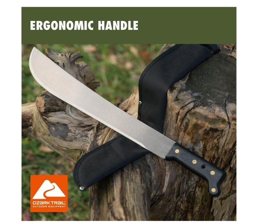 Ozark Trail 18″ Machete with Sheath, Model 5052