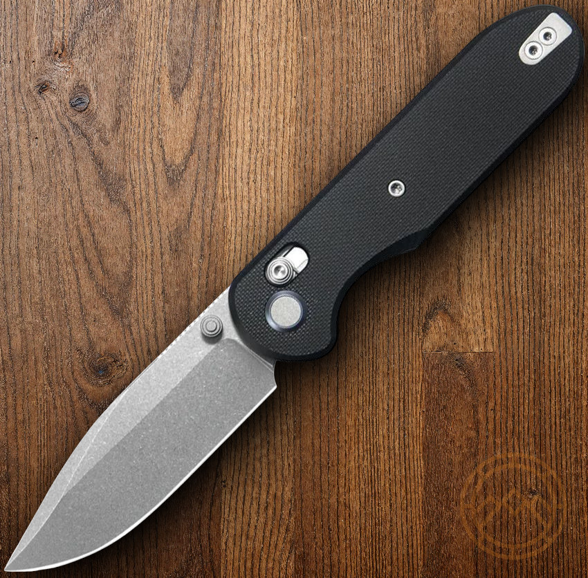 GEO Knife Ethereal Folding Knife 3″ Bohler M390 Steel Blade Black G10 Handle