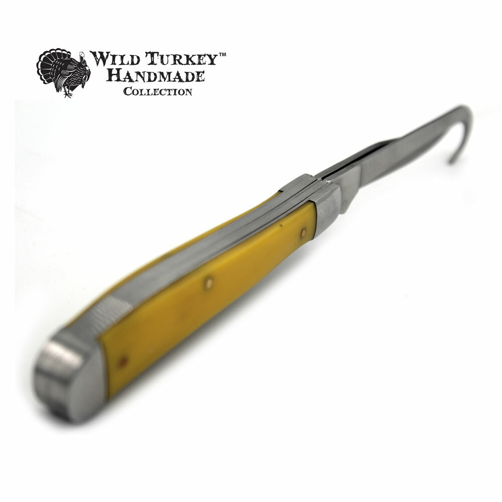 Wild Turkey Handmade Gentleman’s Gut/Hook Hoof Folding Pocket Collectors Knife