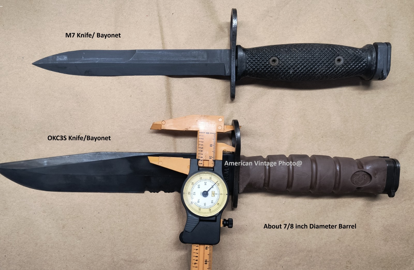 Vintage Knife OKC-3S OKC3S GENUINE USMC Military Ontario Knife Co MADE USA