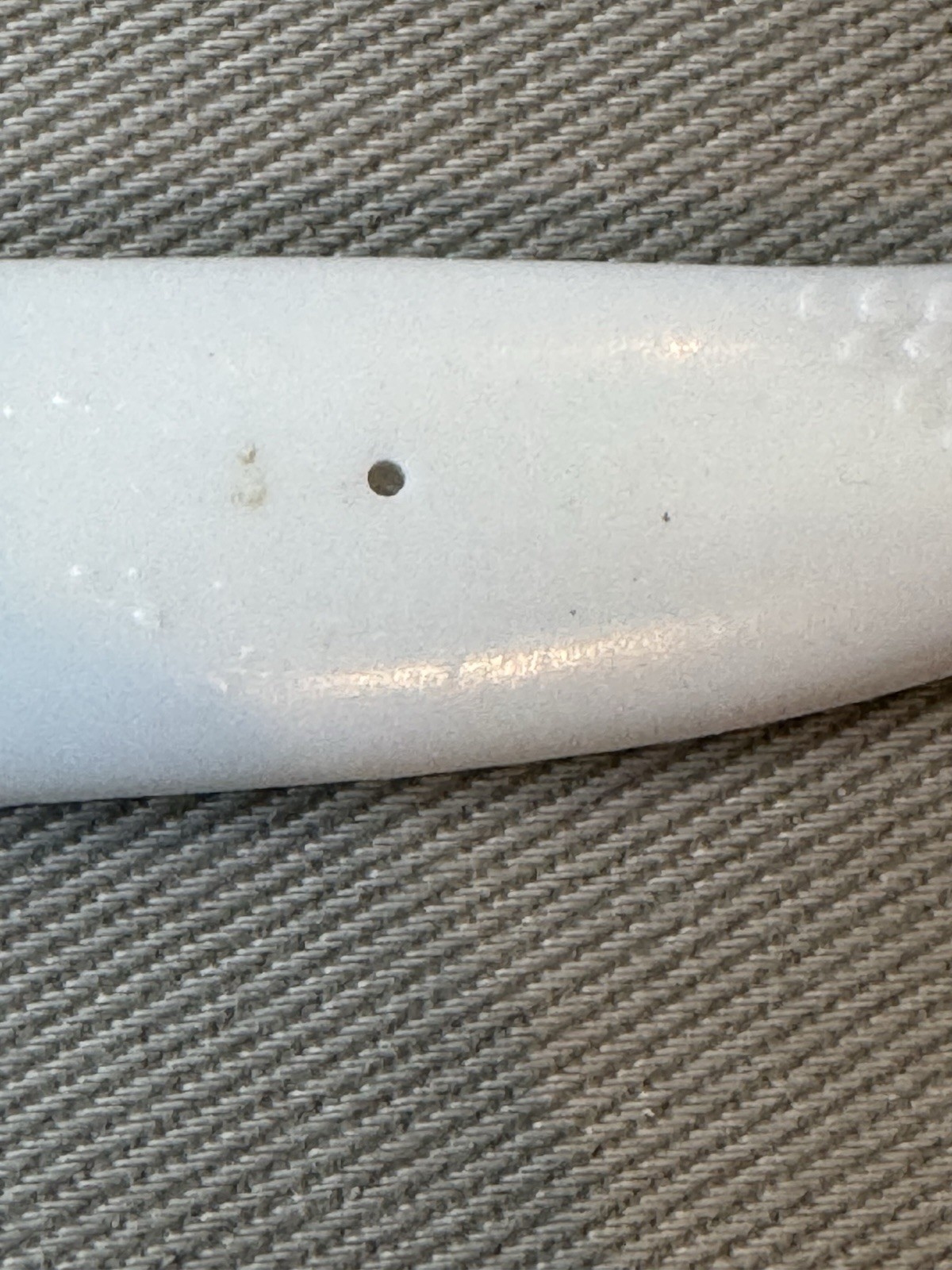 Τraditional Cretan Greek Knife with White Plexiglass Plastic Handle and Sheath