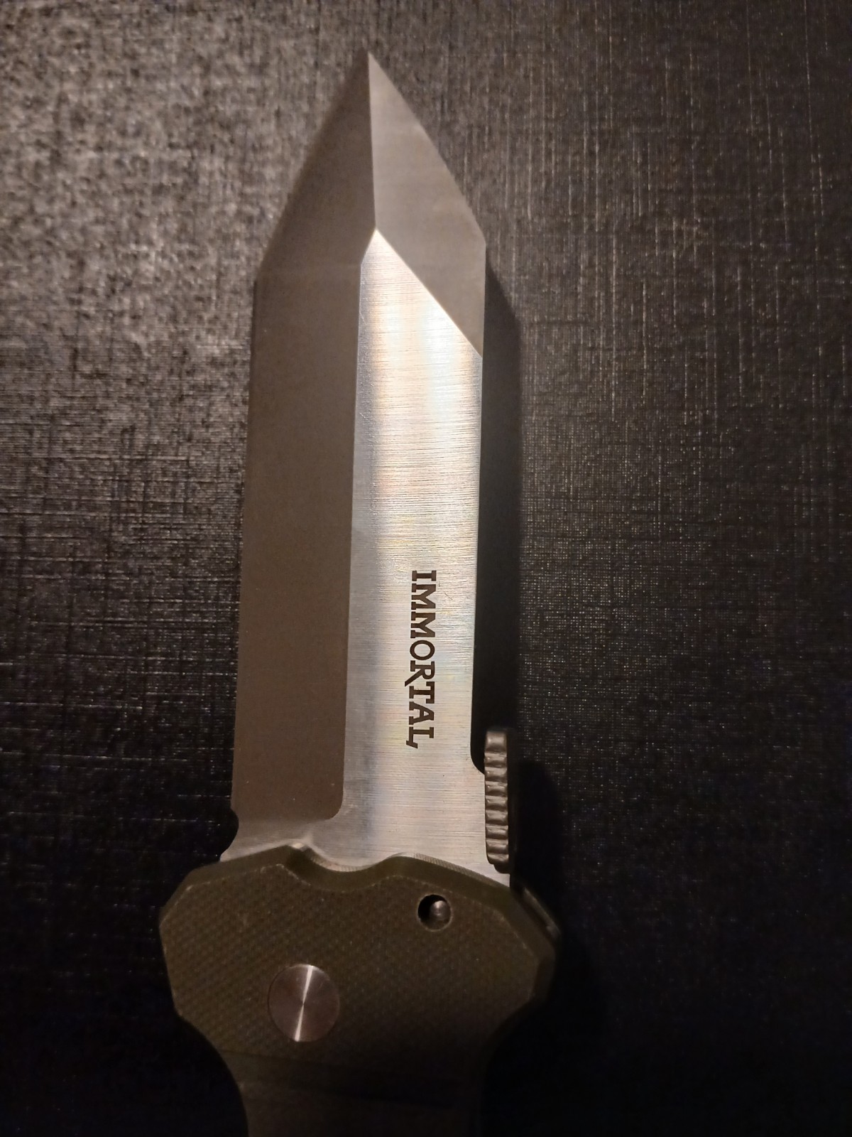 Cold Steel Immortal Lockback Knife OD Green G-10 Plain Edge