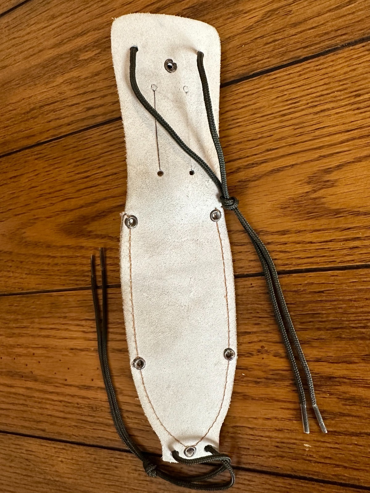 Vintage imitation leather sheath for 5.5″ x 1.25″ blade military knife near mint