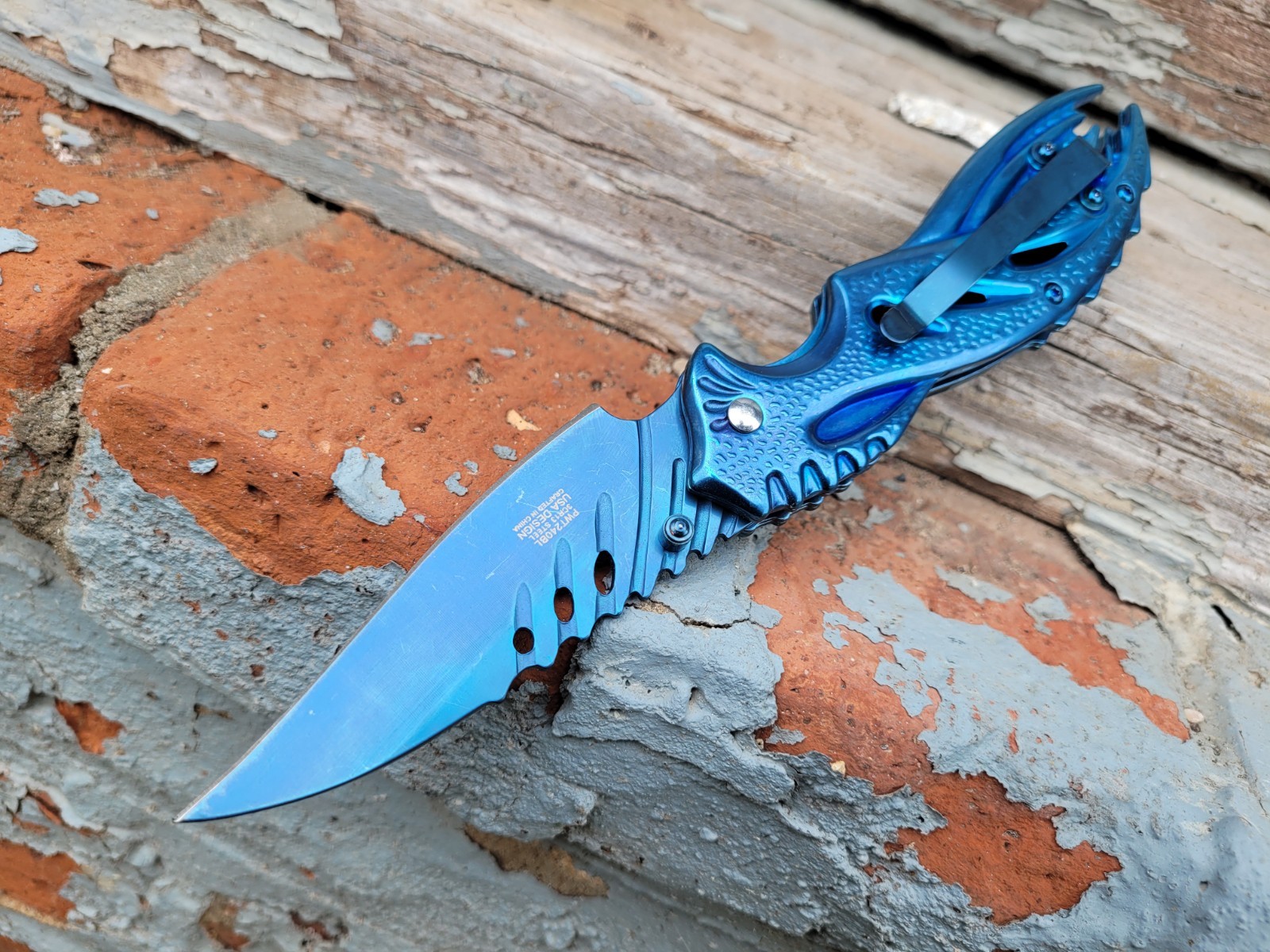 Unique Jose Negron Design Pocket Knife HawkBill Blade Manual Folder EDC 5.8oz.