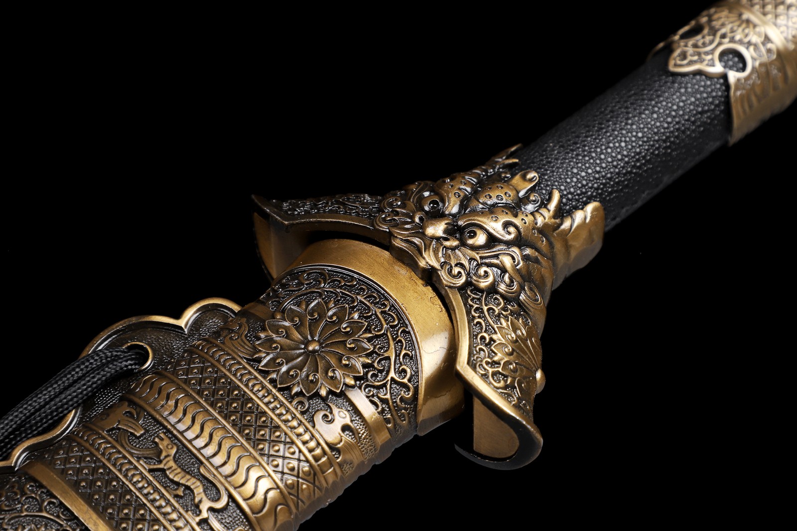 Functional Sharp Dragon Chinese KungFu Sword Tang Dao Broadsword Manganese Steel