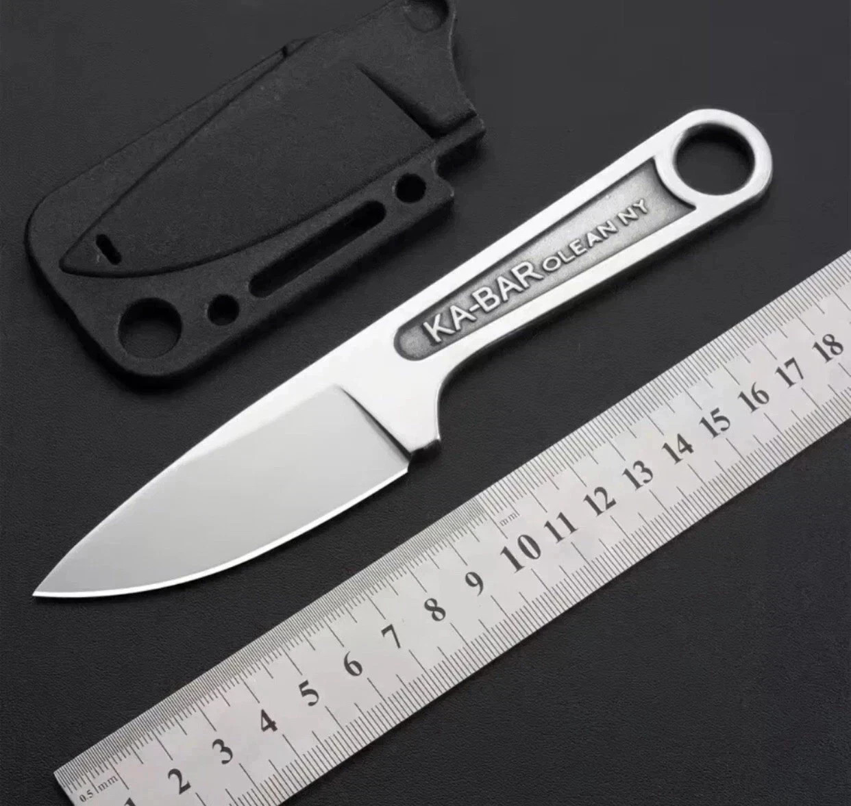 Wrench Fixed Knife 3″ Blade 425 Carbon Steel One Piece