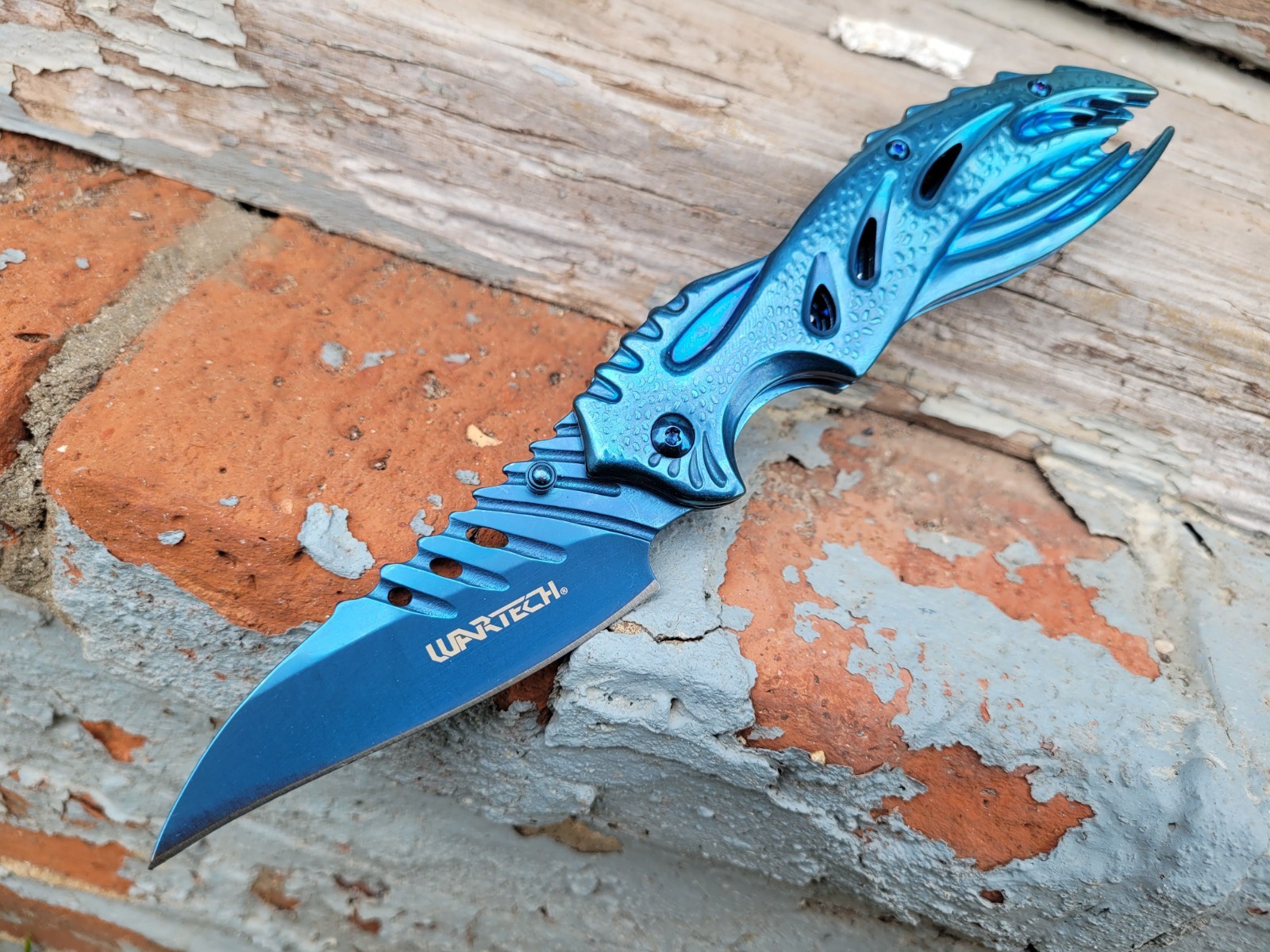 Unique Jose Negron Design Pocket Knife HawkBill Blade Manual Folder EDC 5.8oz.