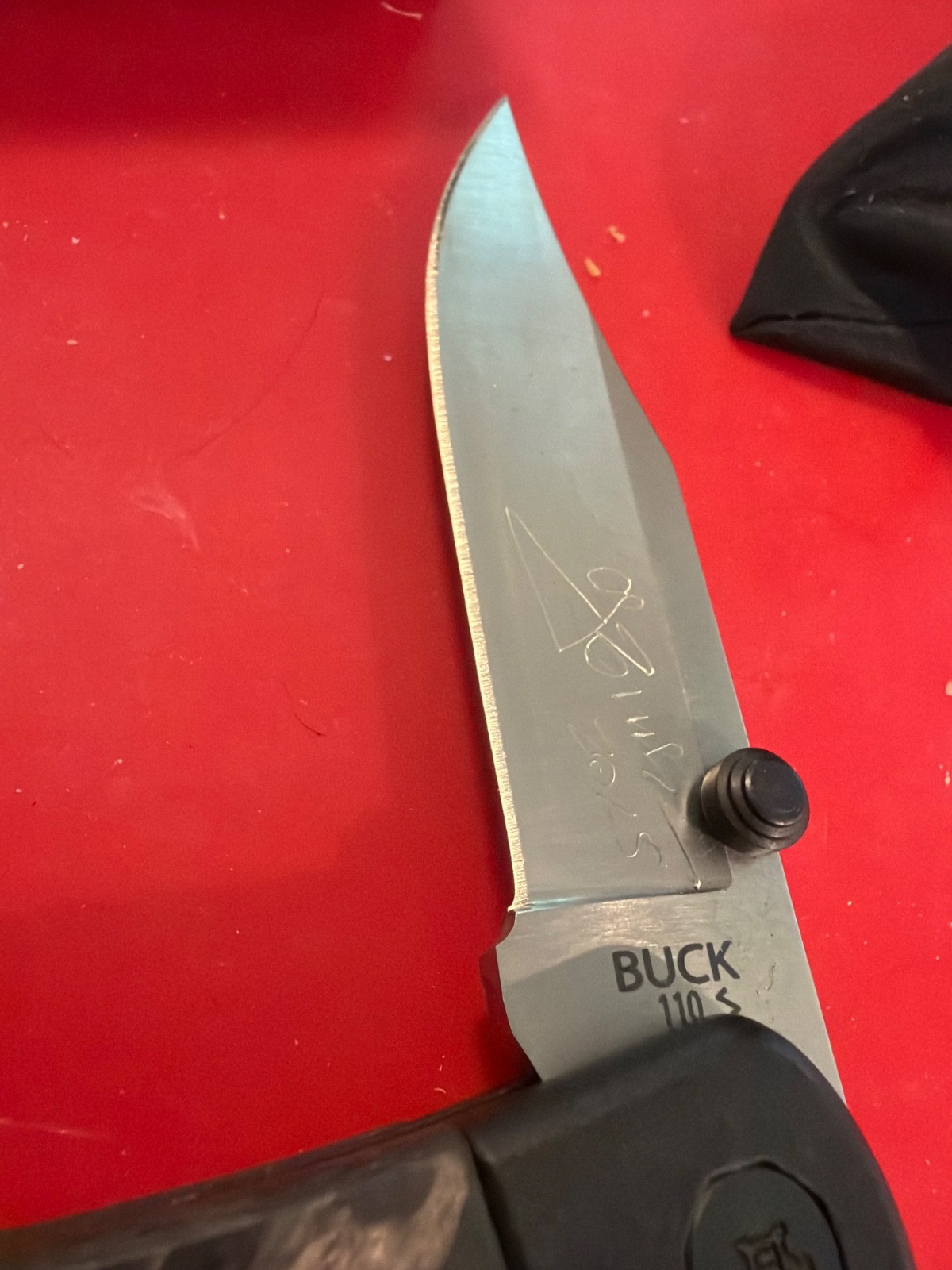 BUCK 110 FOLDING HUNTER RARE LIMITED EDITION CJ BUCK SIGNED