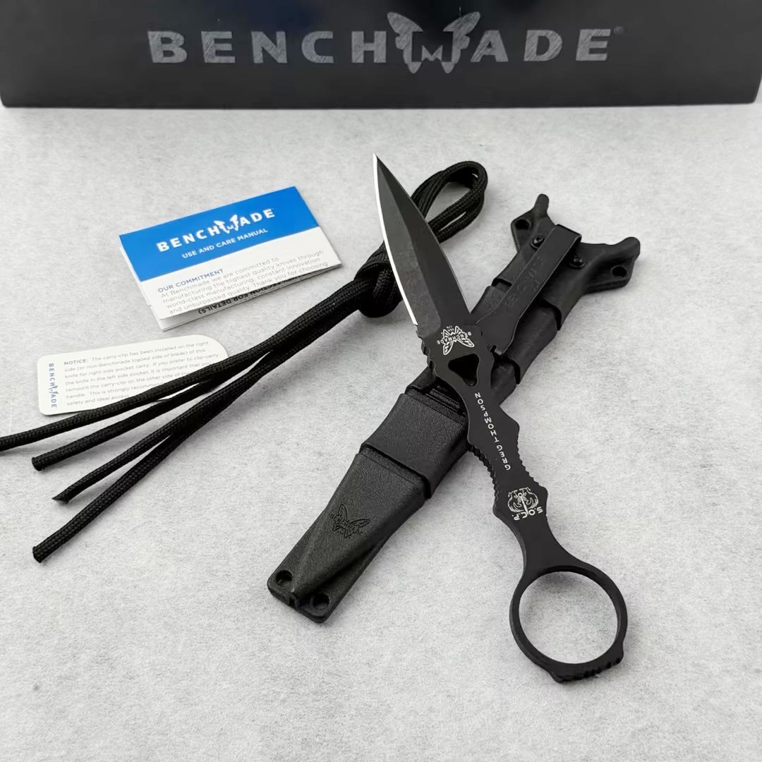 Benchmade 176BK SOCP® Dagger 440C Stainless Steel Black Sheath Knife