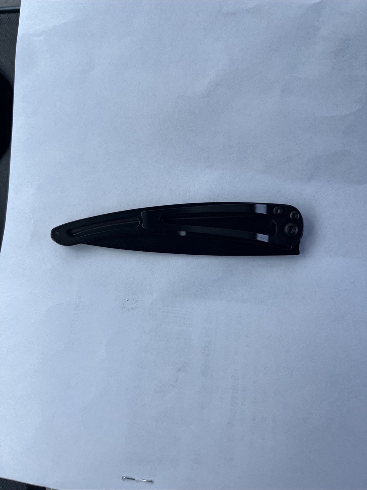 Deejo Knife Ebony Wood Dragon 37G Ultra Light Z40C13 StainlessSteel Open Box