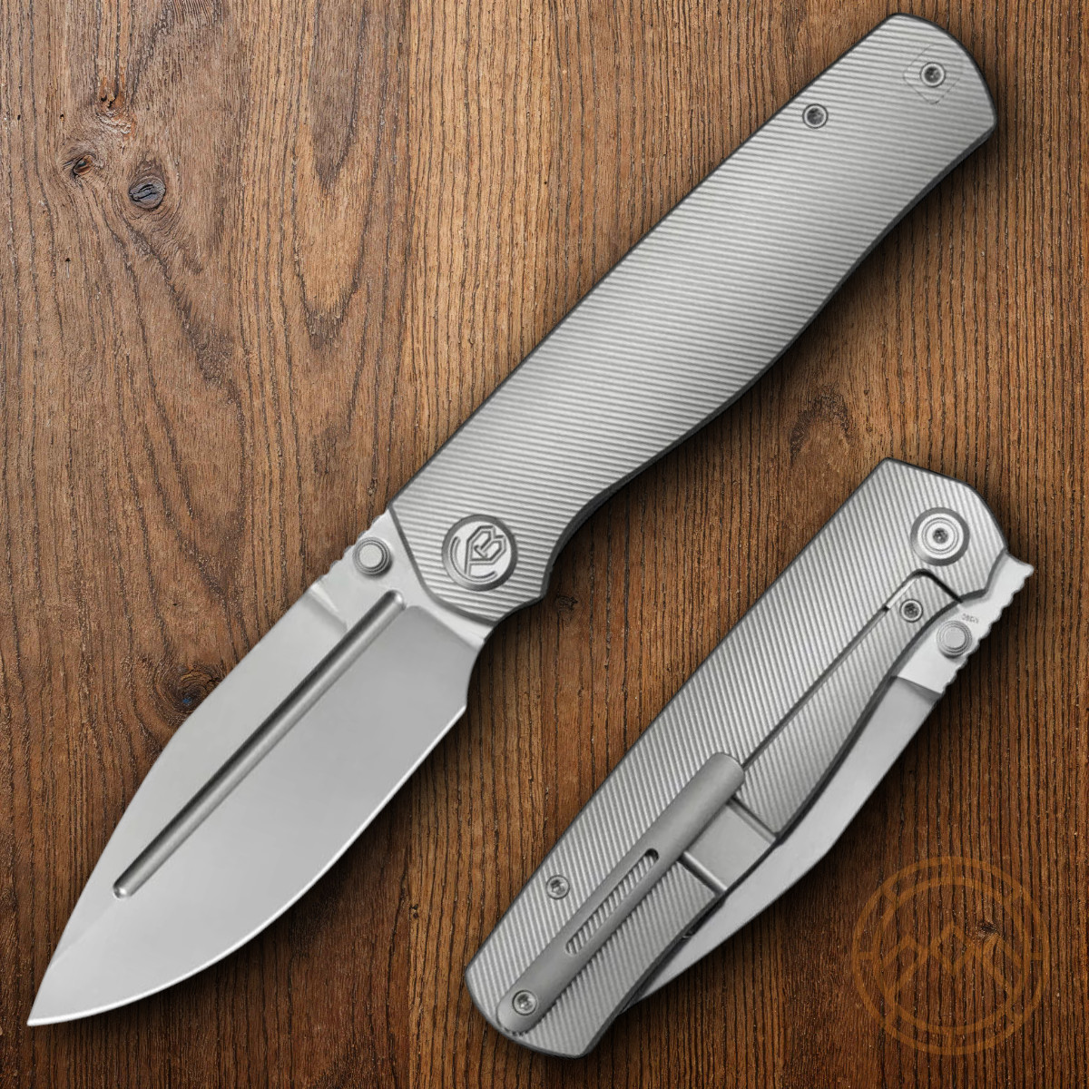 KB Knives Albatross Folding Knife 3.75″ Bohler M390 Steel Blade Titanium Handle
