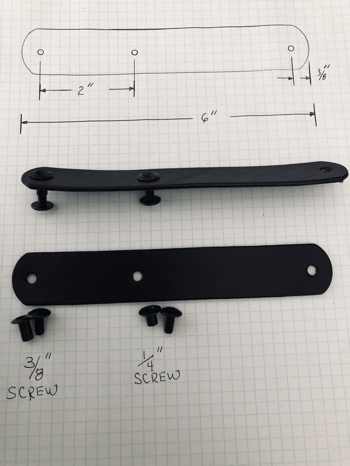 ESEE 3 or 4 Leather Scout Carry Horizontal Straps (knife & Sheath Not Included)