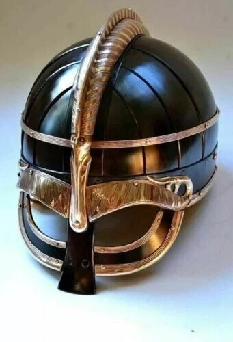 Vendel Viking Helmet 16 Gauge Steel Medieval Knight Armor Helmet Hallowen Gift
