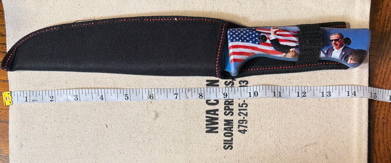 Donald Trump President of the United States hunting/survival knife new w/ sheath