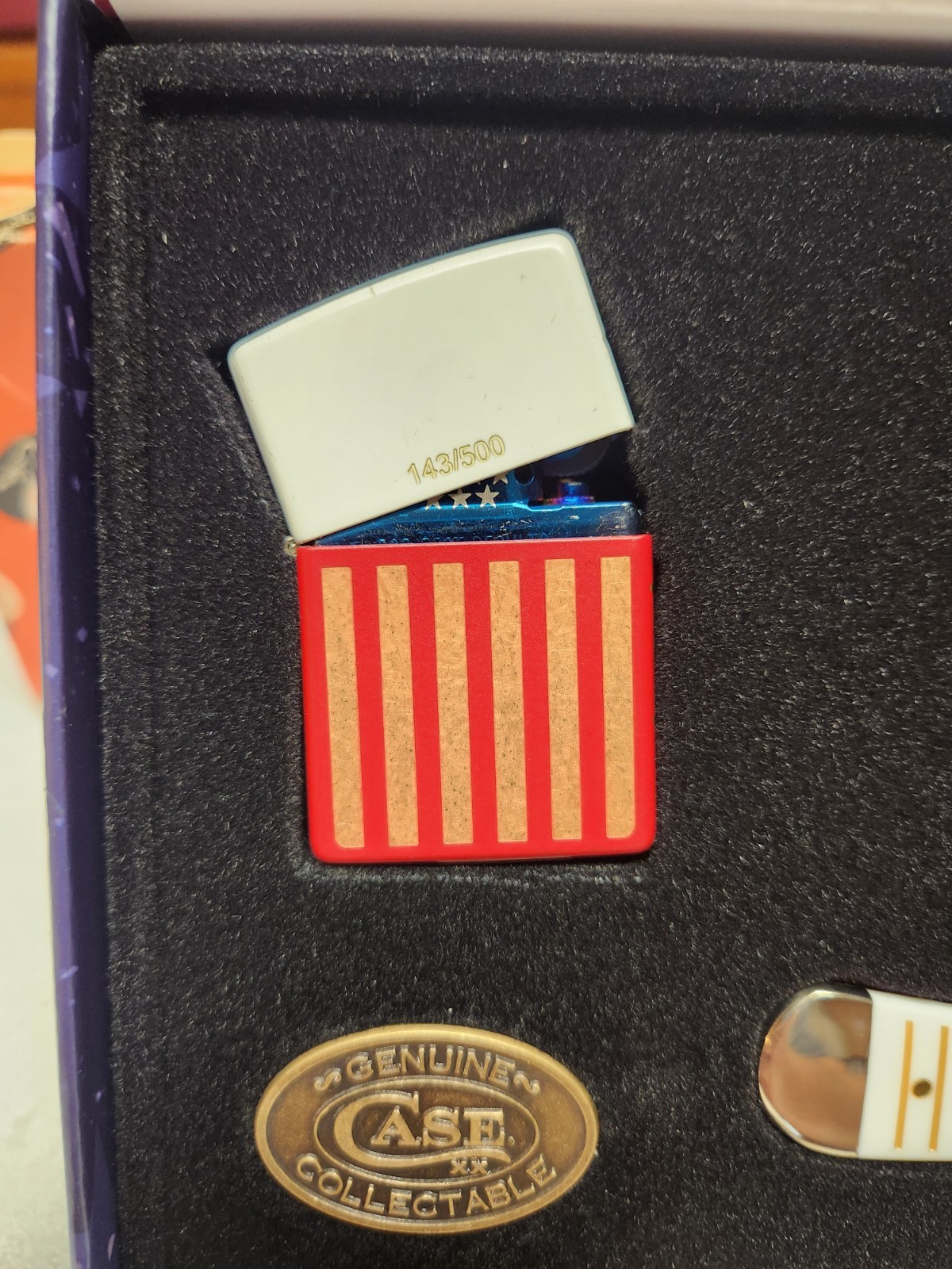 2026 Case Xx Trapper/ Lighter Gift Set America 250 Edition