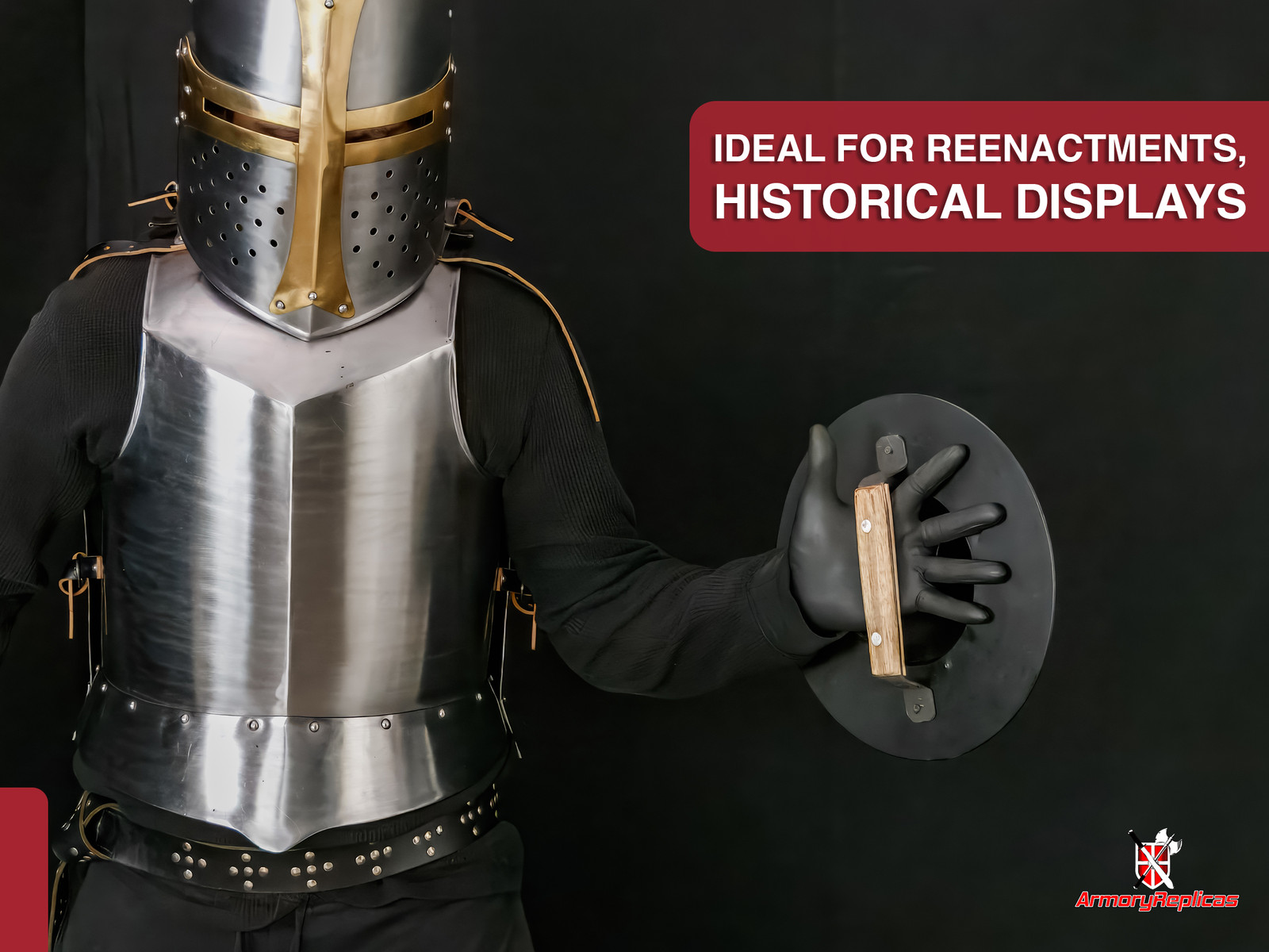 Medieval Archers Combat Handforged Buckler Renaissance 14G Battle Ready Shield