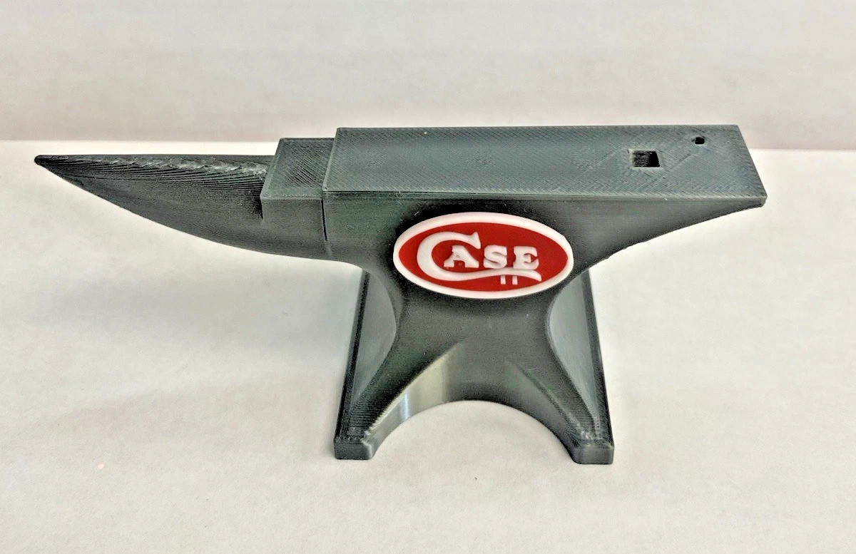 Gray Anvil Knife Display Case Stand with Magnet – Brand New