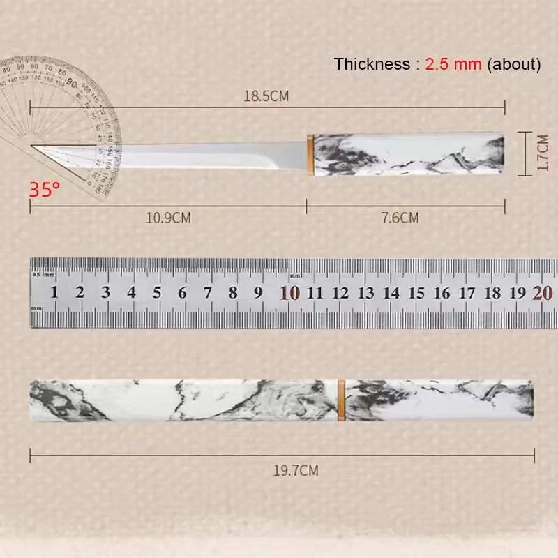 Tanto Knife Fixed Blade Pocket Hunting Survival Camp Tactical Stainless Steel