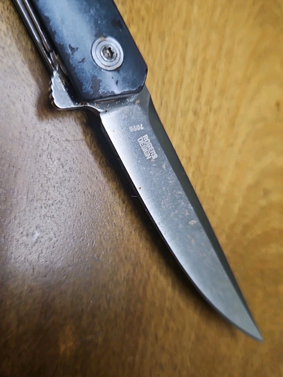 CRKT 7095 CEO Compact Flipper Folding EDC Pocket Knife Clip Point Metallic Blue