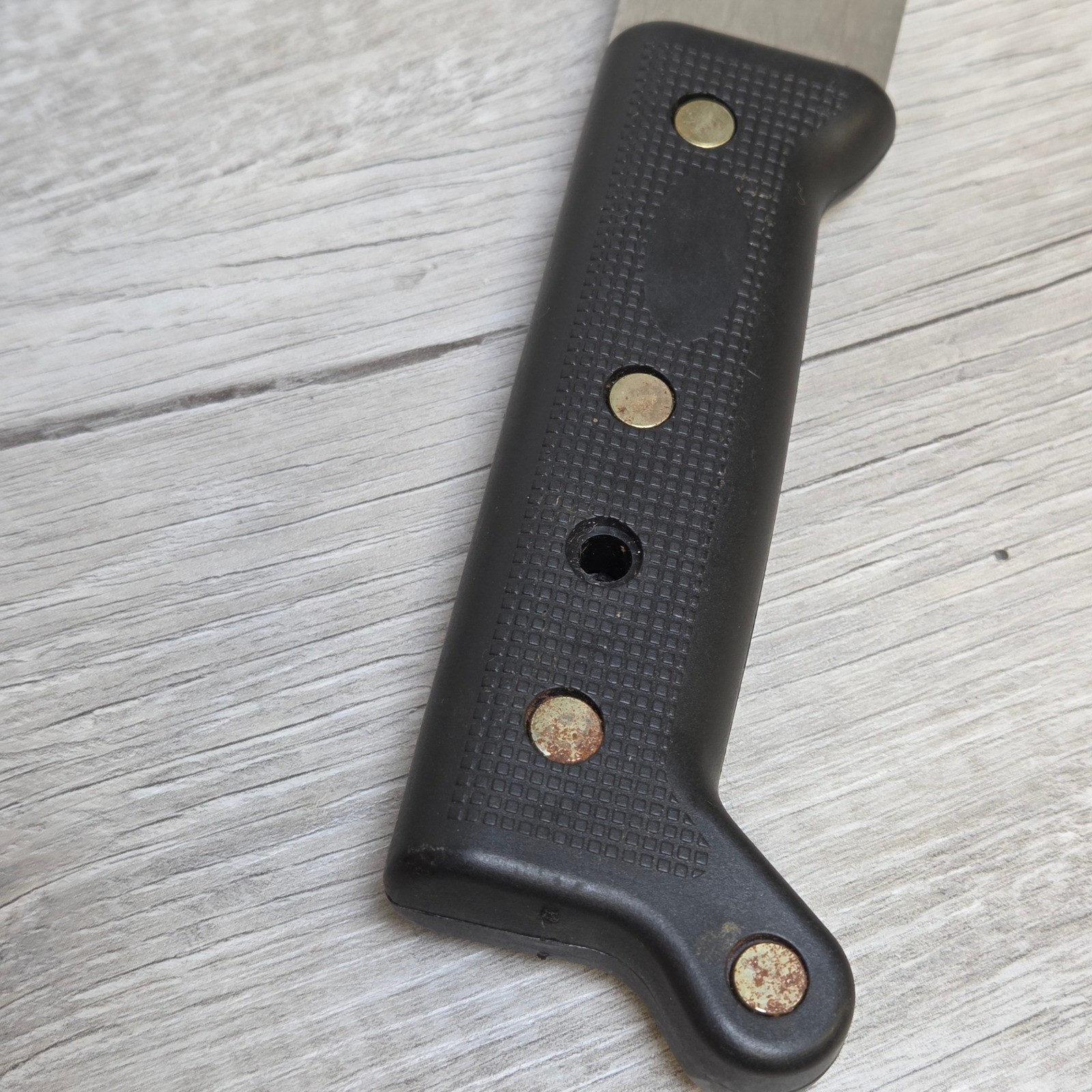 Stainless Steel Machete 18 Inch Curved Blade Black Handle with Nylon Sheath