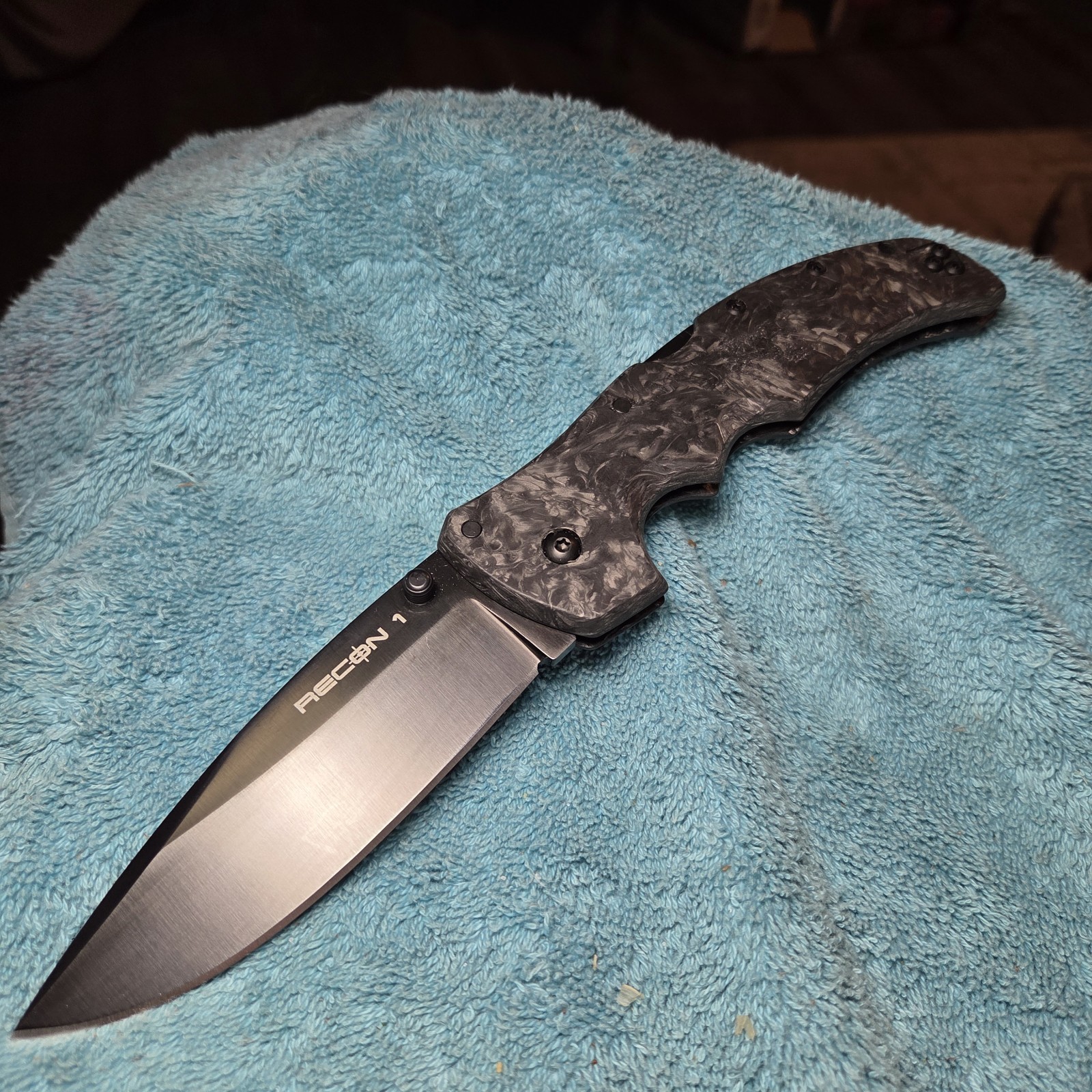 Cold Steel Limited Recon 1 Spear Point S35VN Carbon Fiber ,#468 Of Only 600 Made
