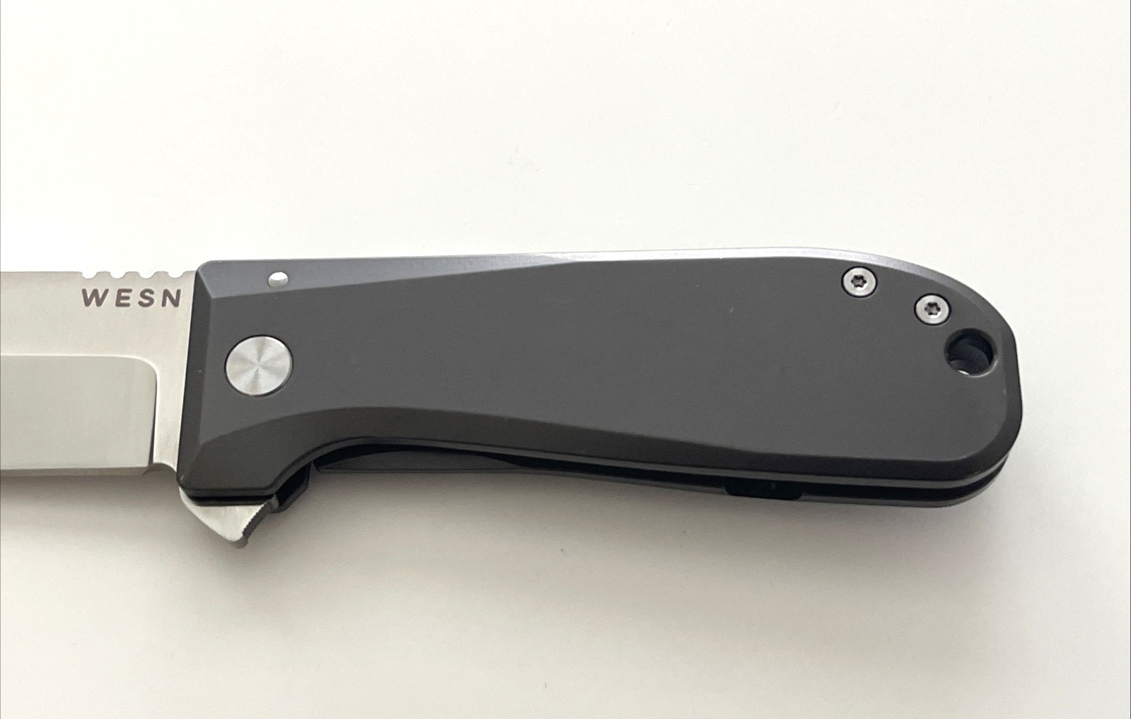 WESN 04 Allman Folding Knife CPM S35VN Blade Titanium Handle