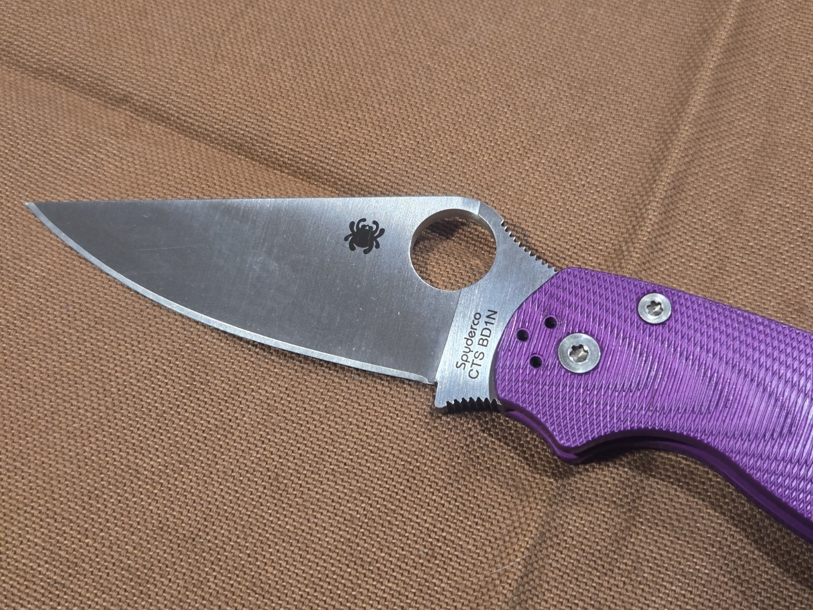 Spyderco Paramilitary 2 Aluminum Purple BD1N C81ALPPR2 Blade HQ Exclusive