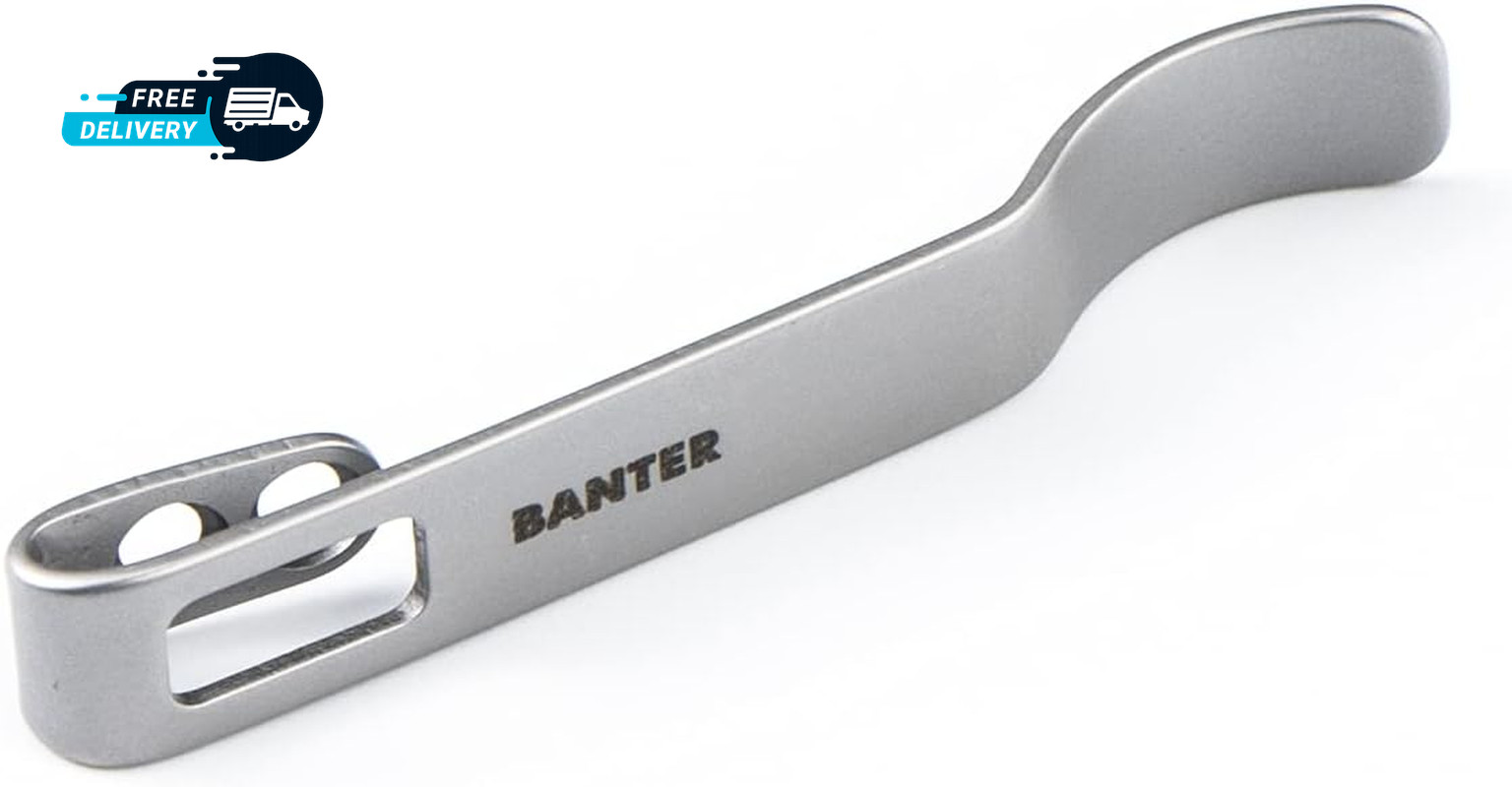 Stainless Steel Pocket Clip Baby Banter Knife No Screws Included CA-07B (Plain)