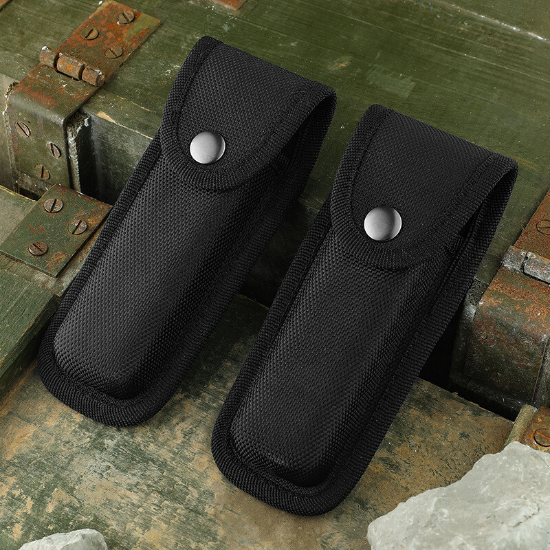 2/4-Pack Black Portable Hard Boxed Nylon Belt Sheath For Folding Knife US Seller