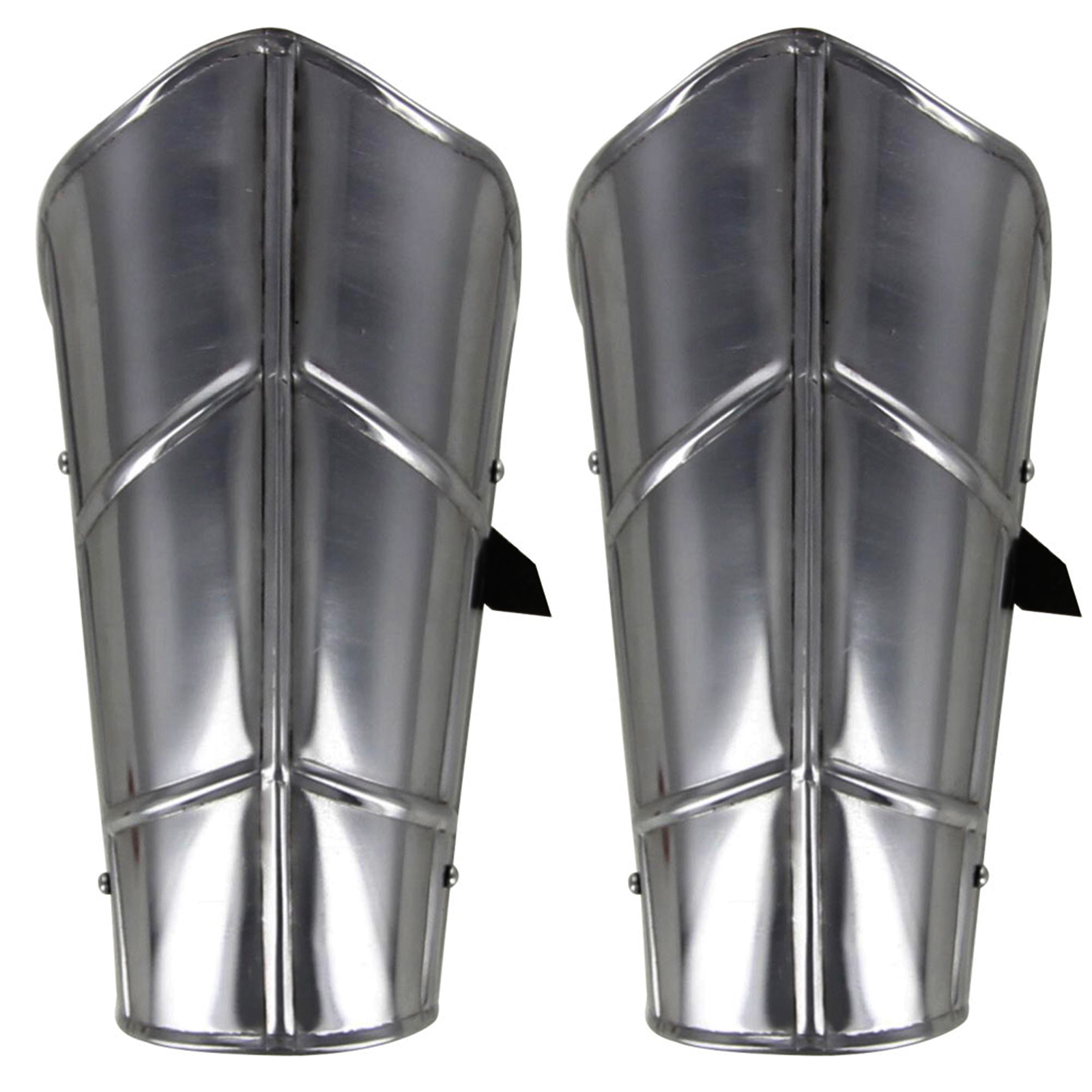 Medieval Bracers 18G Steel Vambrace Set | Siege Warfare Arm Armor for LARP SCA