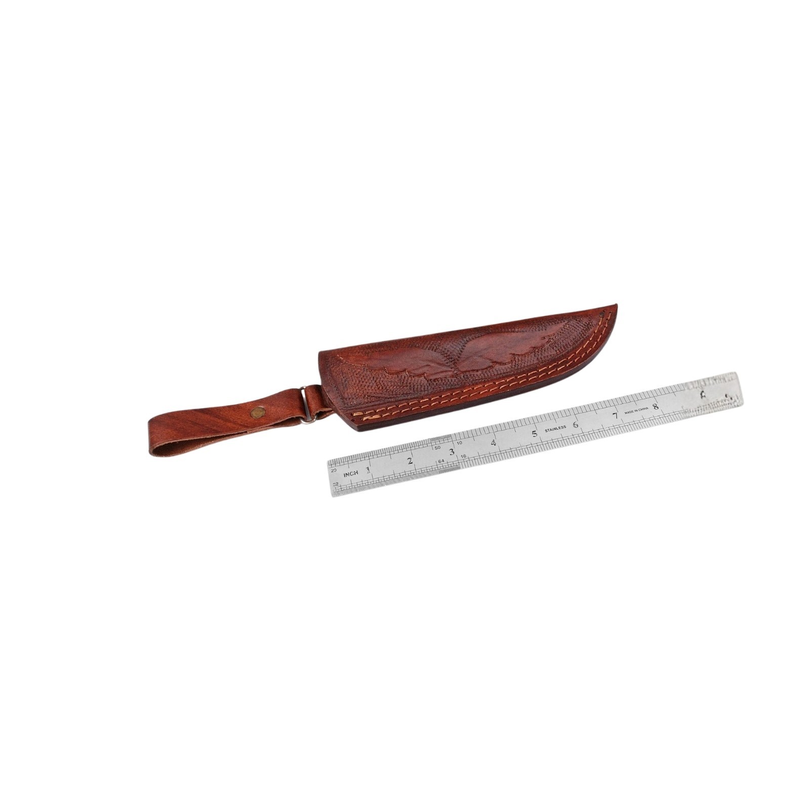 Shard Collectible Hand Crafted Brown Leather Sheath for Ka-Bar Fixed Blade Knive