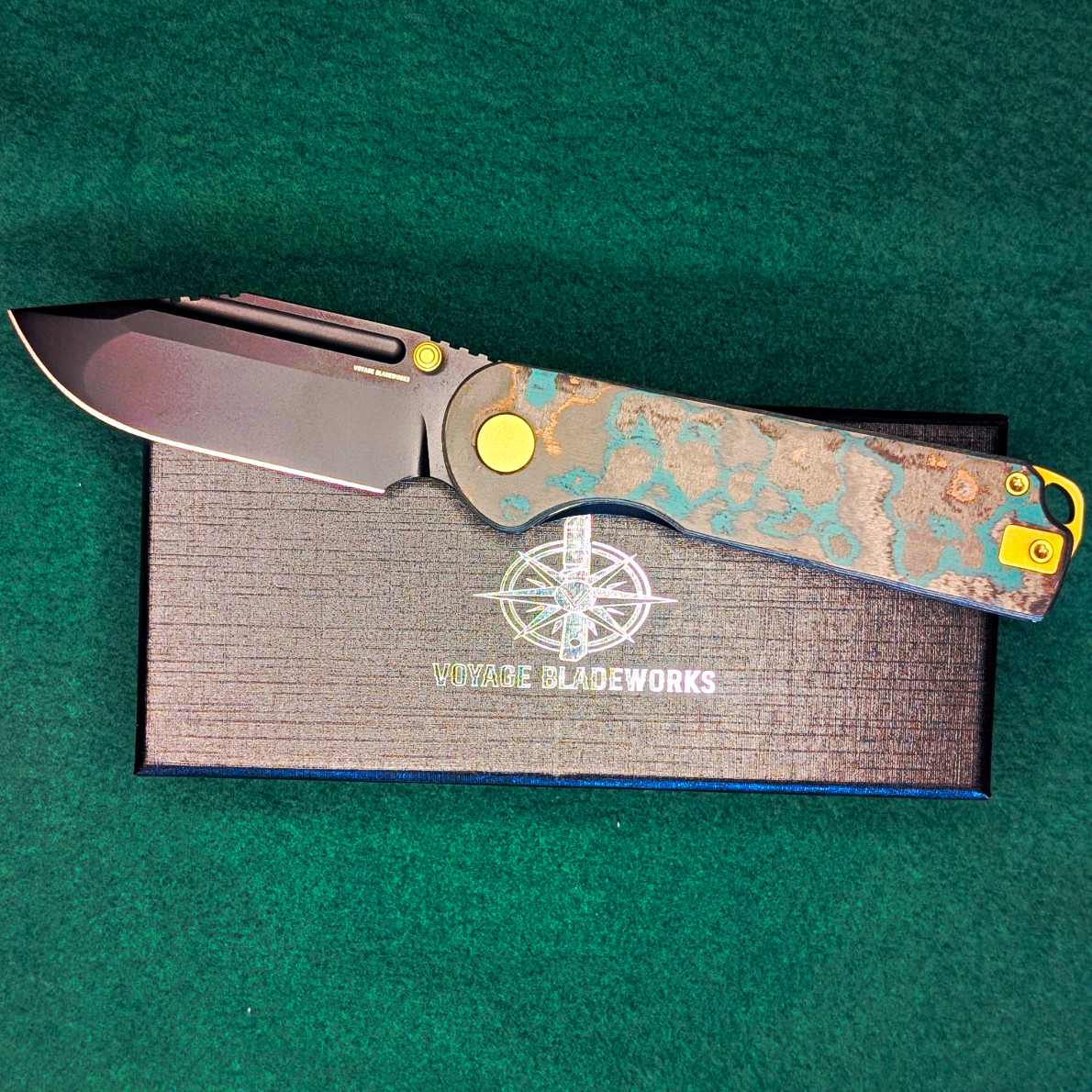 Voyage Bladeworks Avius Drop Point Shipwreck CamoCarbon Bladerunner Exclusive