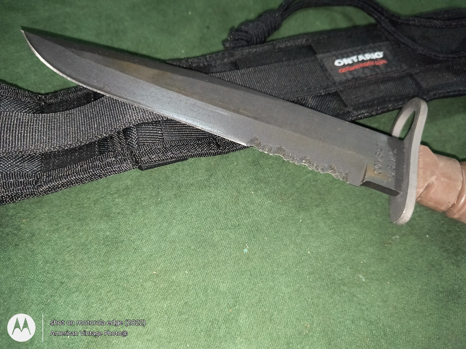 Vintage Knife OKC-3S Bayonet USMC & MOLLE Sheath Military Ontario Knife Co