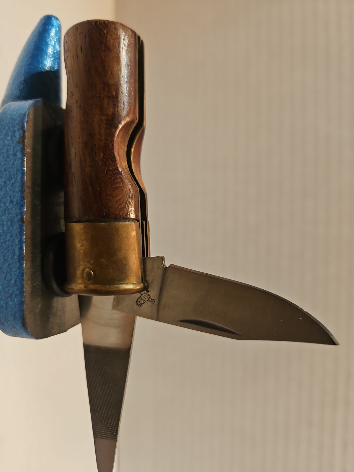 VINTAGE FEDERAL 12GA PHEASANT HUNTING FIGURAL SHOTGUN SHELL LOCKBACK KNIFE TOOLS