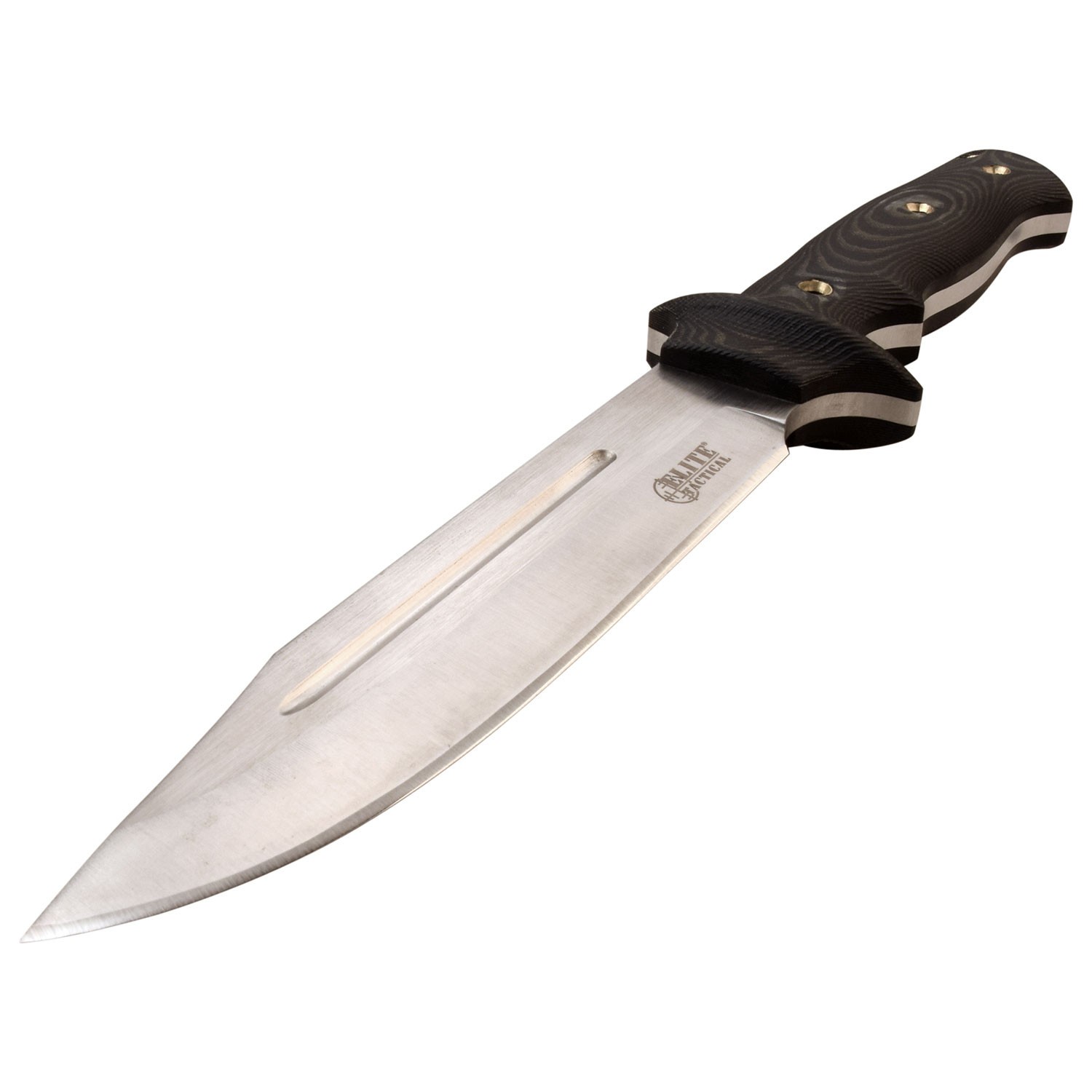 6.25″Elite Tactical Full Tang Fixed Blade Knife w/Micarta Handle & Nylon Sheath