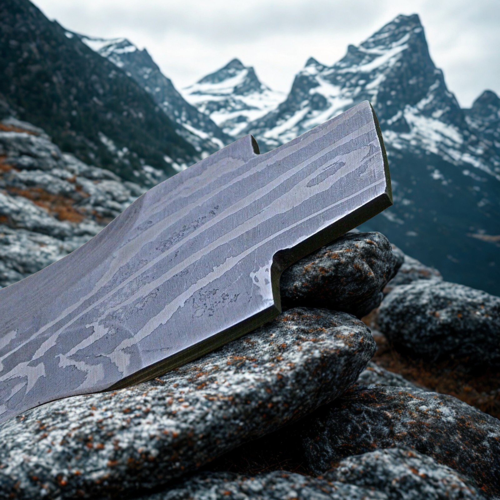 USA Sword & Blade Armory Damascus Steel Wavy Dagger Blank 11″ Knife Making DIY