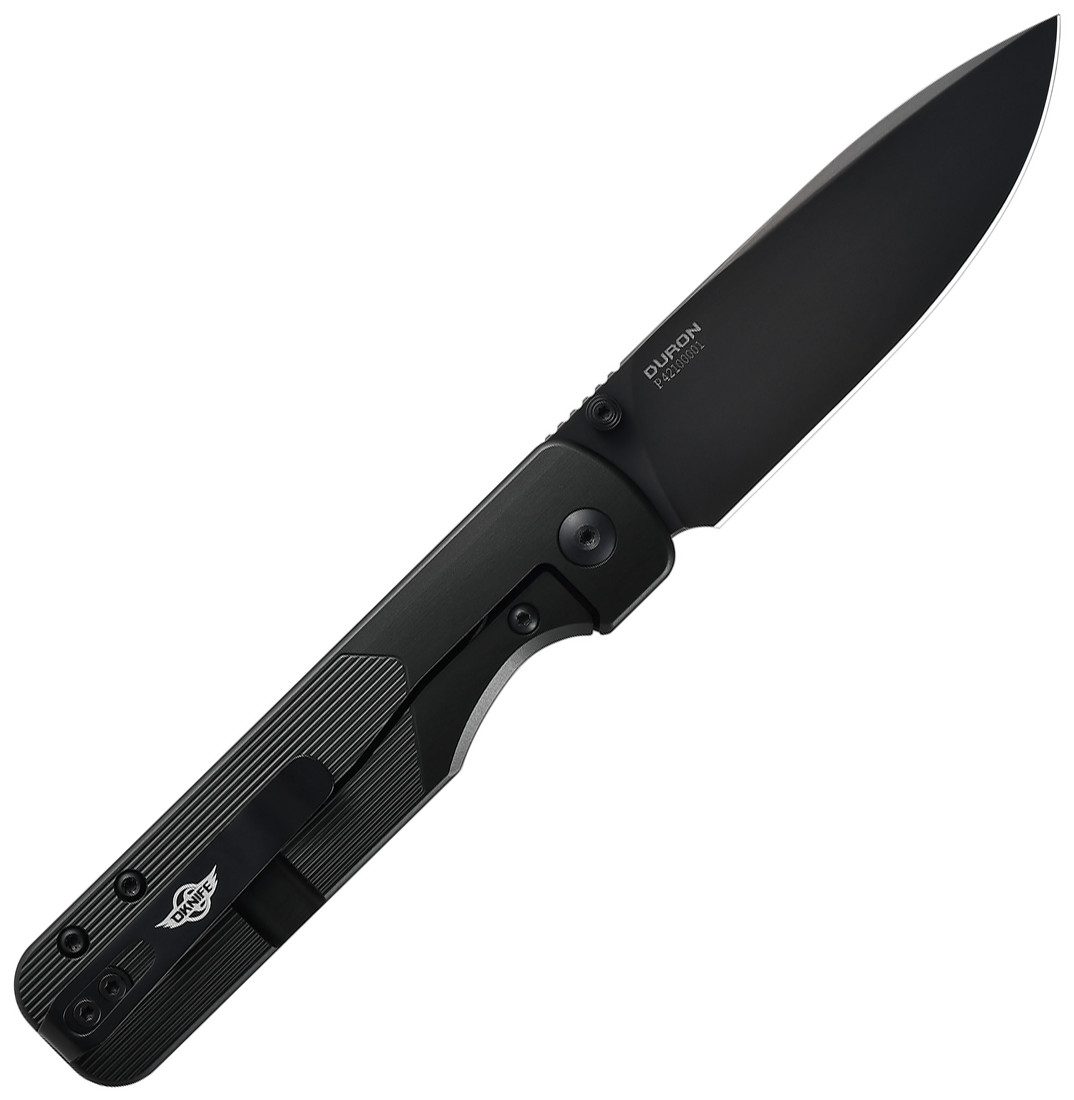 Oknife Duron Folding Knife 3.5″ Nitro V Steel Blade Stealth Gray Aluminum Handle