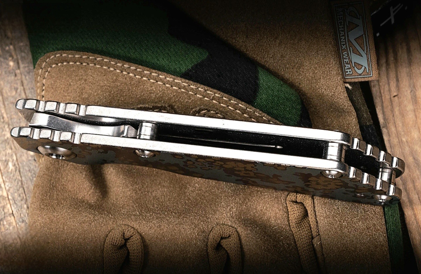 🌟NEW! MICK STRIDER KNIVES *SNG*CAMO PARTIZAN FULL TITANIUM BOWIE BLADE CPM-S30V