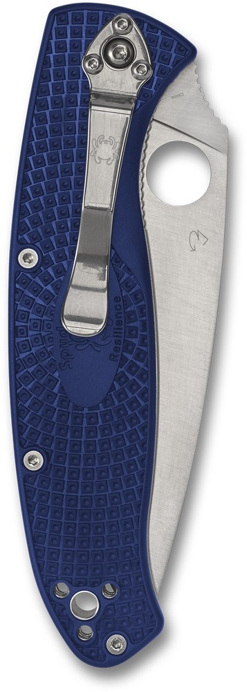 Spyderco Resilience Lightweight Blue FRN Handles, CPM S35VN Steel, C142PSBL SALE