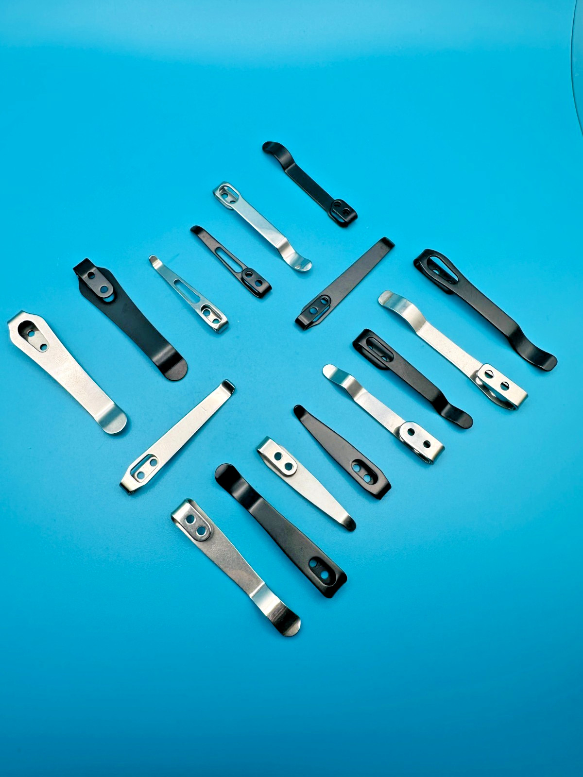 Deep Carry Pocket Clip Replacement for Folding Knife Stainless Steel w/ Screws