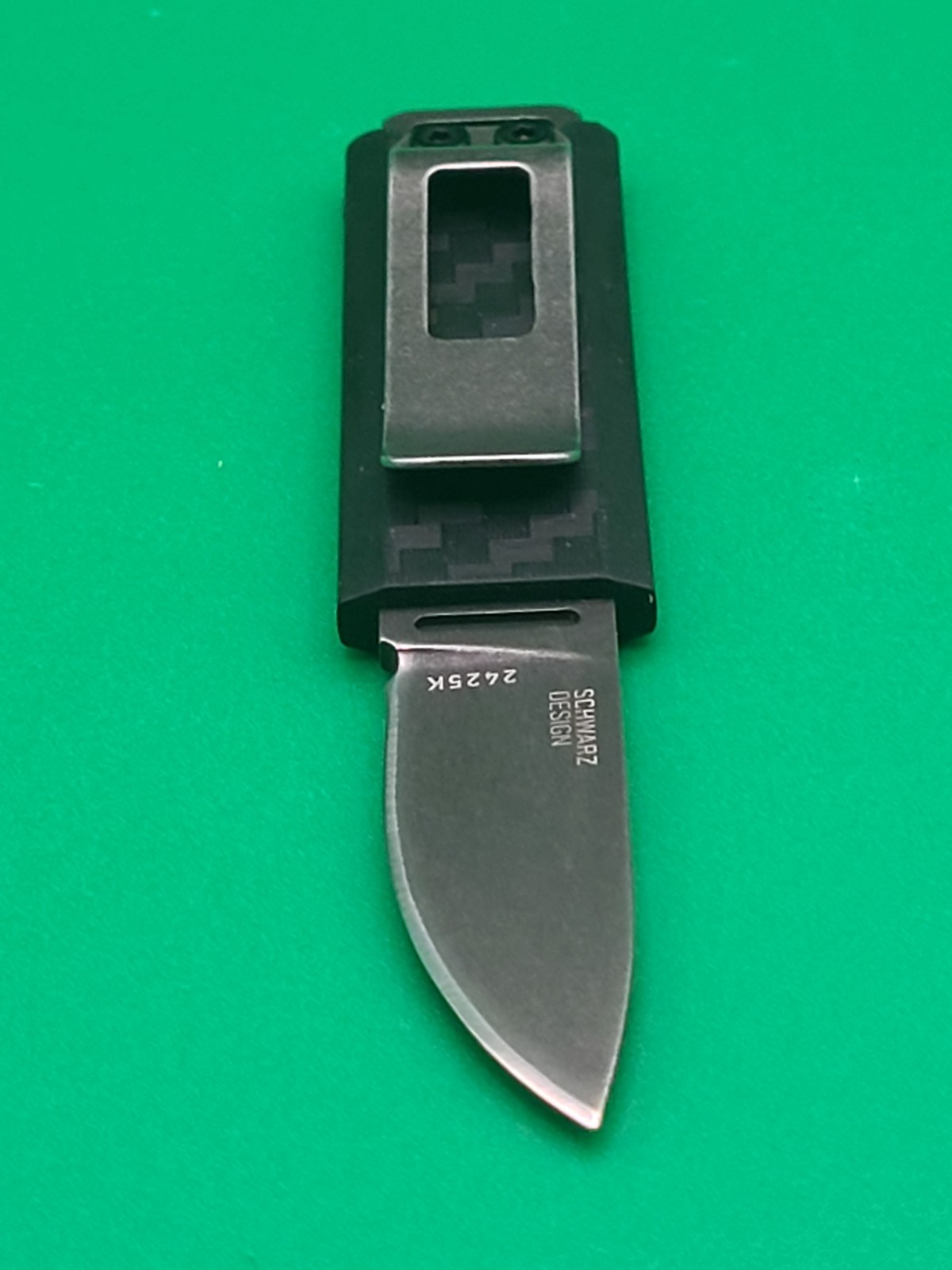 CRKT Scribe Model 2425k Black Upgraded D2 Blade / Fixed Blade New In Box