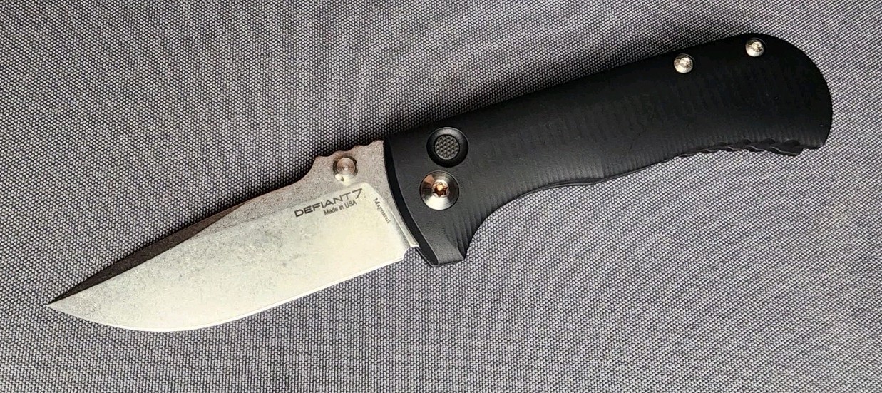 NEW! Defiant 7 / Les George – Talos – Manual Button Lock & MagnaCut Blade 🌟
