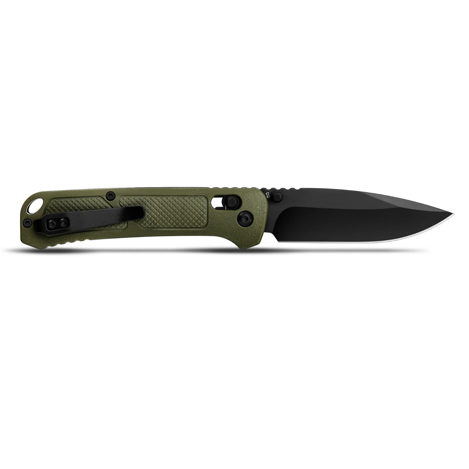 Ozark Trail 7.5 inch Folding Knife,D2 Blade,Ball Bearing,OD Green Handle, Slide