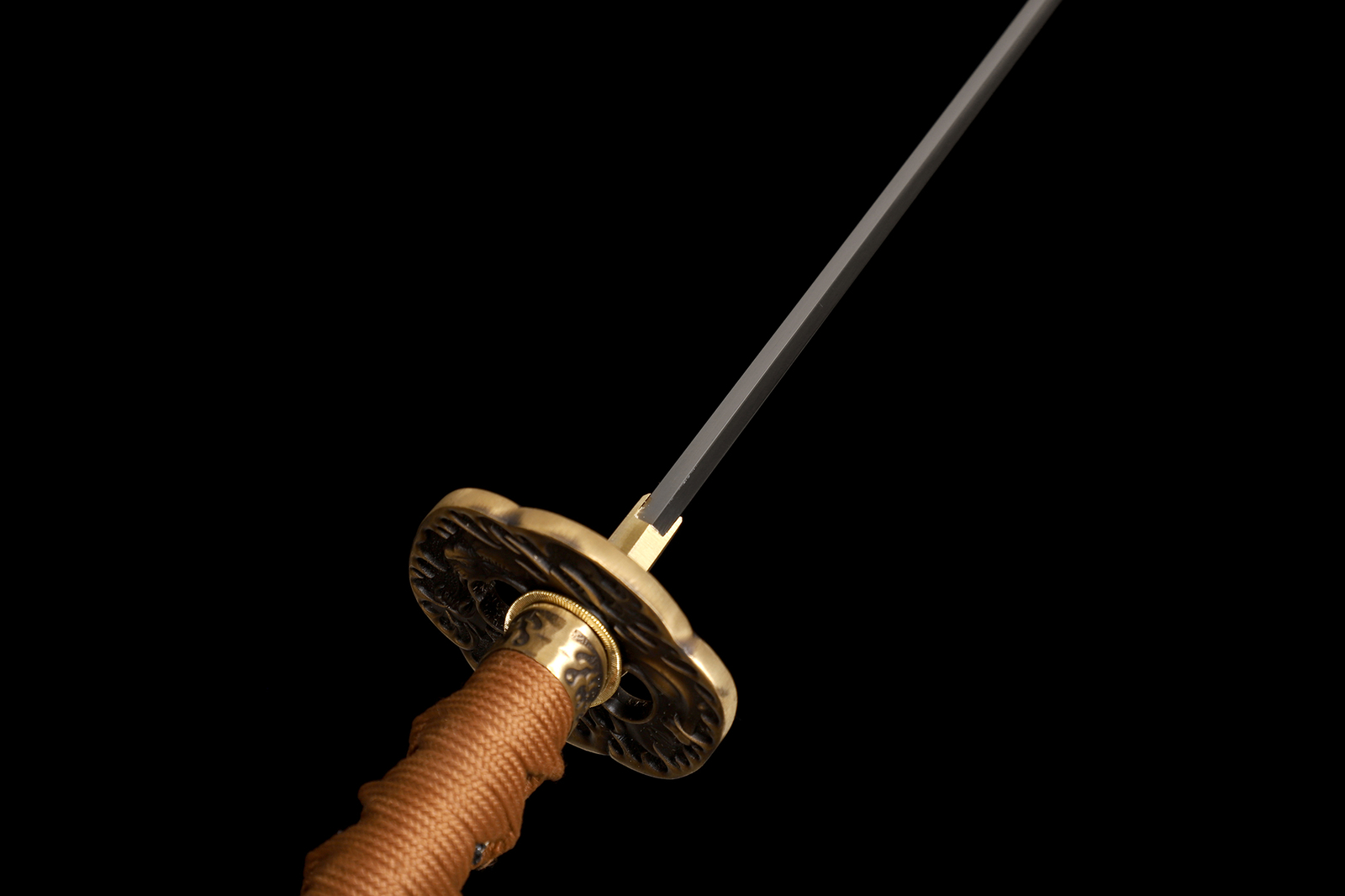 Polished Japanese Samurai Katana Sword L6 Steel Clay Tempered Real Hamon