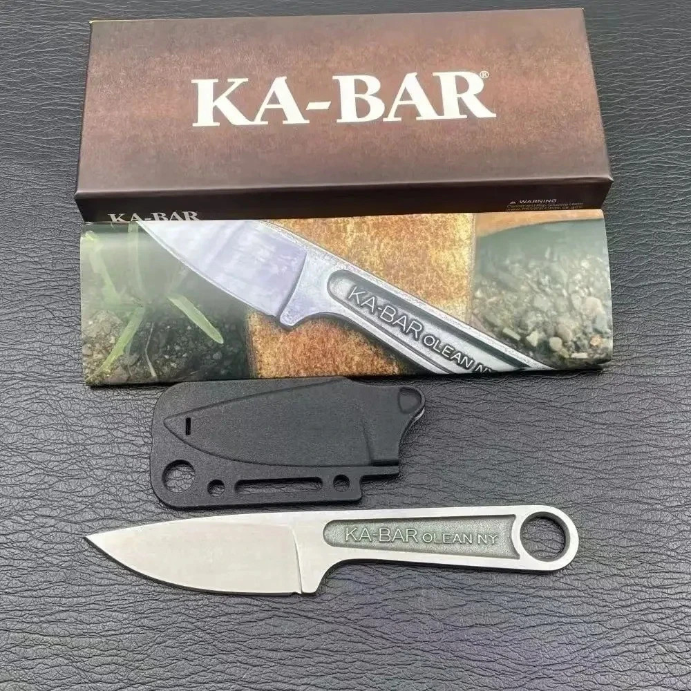 Ka-Bar Wrench Fixed Knife 3″ Blade 425 Carbon Steel One Piece. Free Shipping.