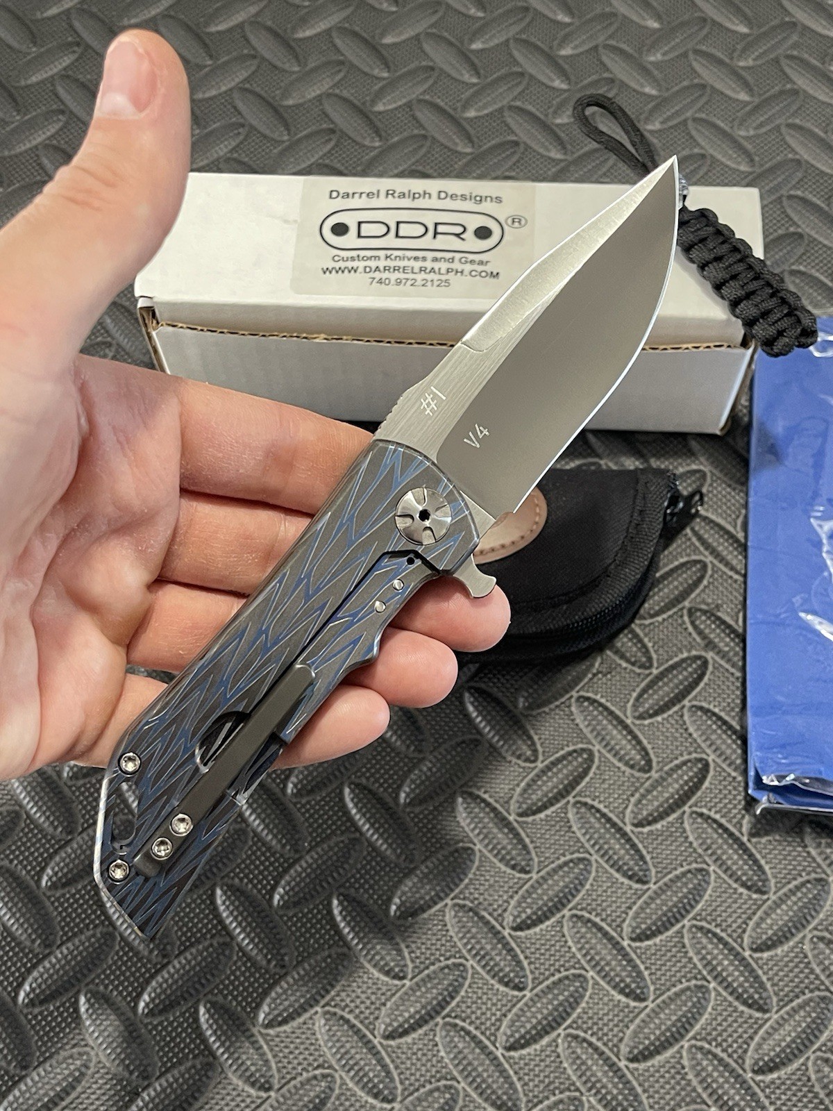 Darrel Ralph Knives – Dominator V4 – Anodized Titanium Scales w/ a S35VN Blade.